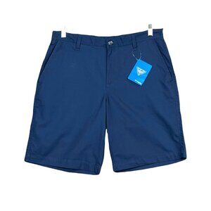 Columbia Men's Bonehead li Flat Front Shorts Size 32 (Waist 34) Blue Relaxed Fit